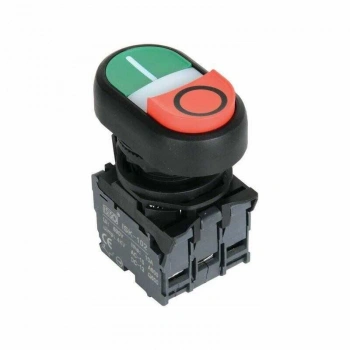 ISP-AW84M5 220V Ledli Çift Yaylı ikiz Buton