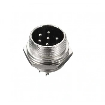 Mike Konnektör 6-Pin 16mm - Erkek