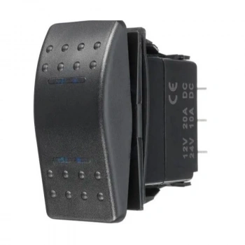 ON-OFF Mavi Işıklı Anahtar 5-Pin 12V-24V