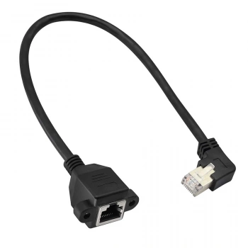 RJ45 Sağ Açılı Panel Tipi Ethernet Uzatma Kablosu - 50cm
