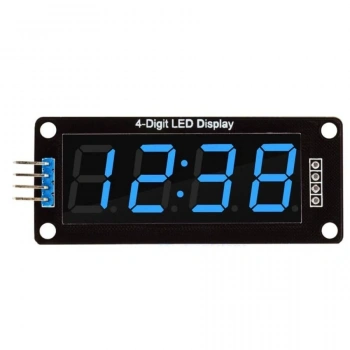 TM1637 4 Digit LED Display Modülü - Mavi