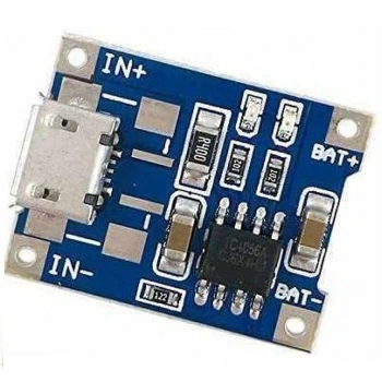 TP4056 Li-Po Şarj Modülü 3.7v Micro Usb 17x22mm