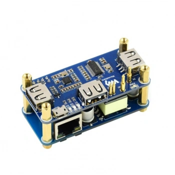 Waveshare Pi Zero Uyumlu PoE Ethernet/USB Hub HAT