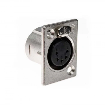 XLR Konnektör Panel Tipi Dişi - 5 Pin