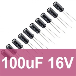 100uF 16V Elektrolitik Kondansatör
