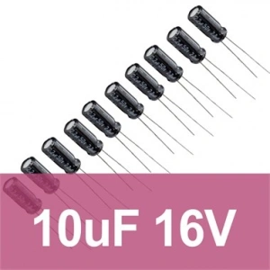 10uF 16V Elektrolitik Kondansatör