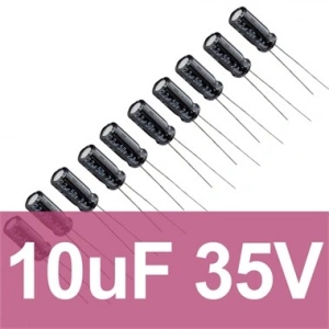 10uF 35V Elektrolitik Kondansatör