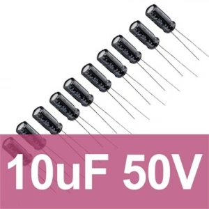 10uF 50V Elektrolitik Kondansatör