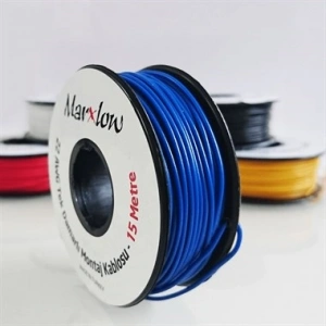 22 AWG Çok Damarlı Montaj Kablosu 15M Mavi