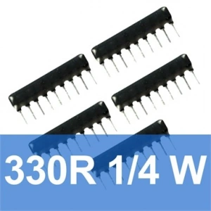 330R 8+1 Sıra Direnç (5 Adet) 330 Ohm