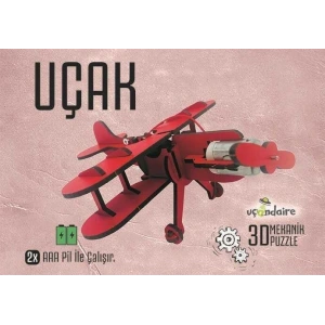 3d Mekanik Puzzle  Eğitici Oyuncak  Uçak