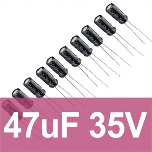 47uF 35V Elektrolitik Kondansatör