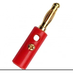 Banana Plug Konnektör - 4mm Kırmızı Born Klemens