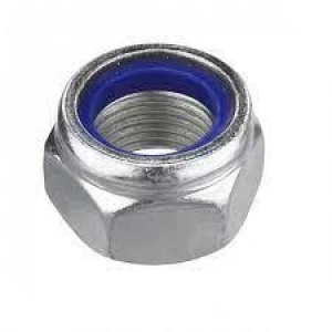 M4 Fiberli Somun DIN985 Çelik Beyaz