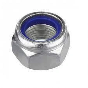 M6 Fiberli Somun Çelik Beyaz DIN985