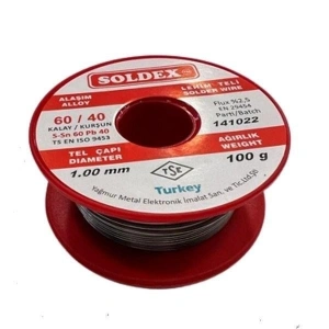Soldex 1mm 100g Lehim Teli %60 Kalay / %40 Kurşun