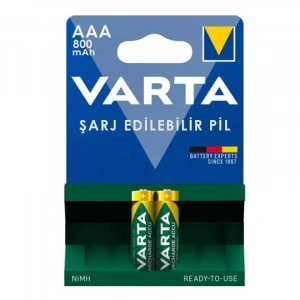 Varta 800mAh AAA Şarj Edilebilir İnce Kalem Pil2li