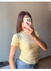 Modal İstiridye dikişli Tshirt