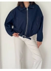 Kemerli Oversize Bomber Ceket