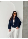 Kemerli Oversize Bomber Ceket