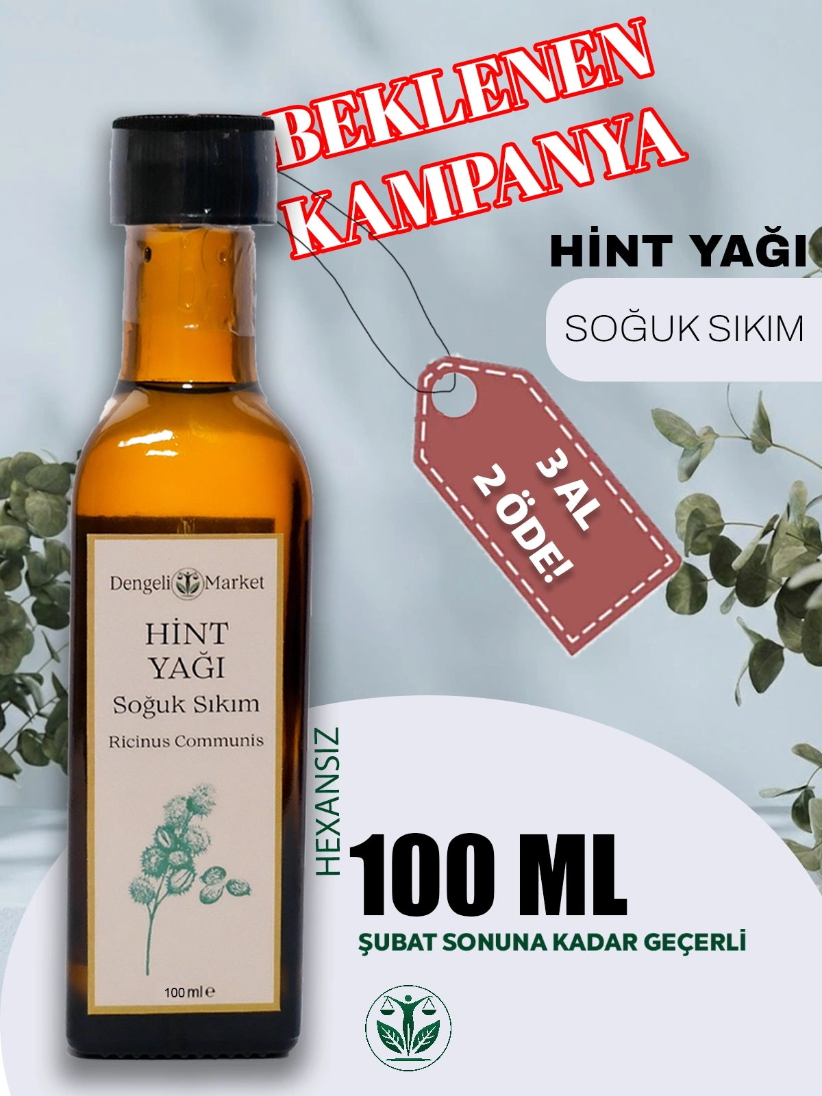 Hint Yağı / 100 ml. (HEXANSIZ) 3 Al 2 Öde (3lü set fiyatıdır)