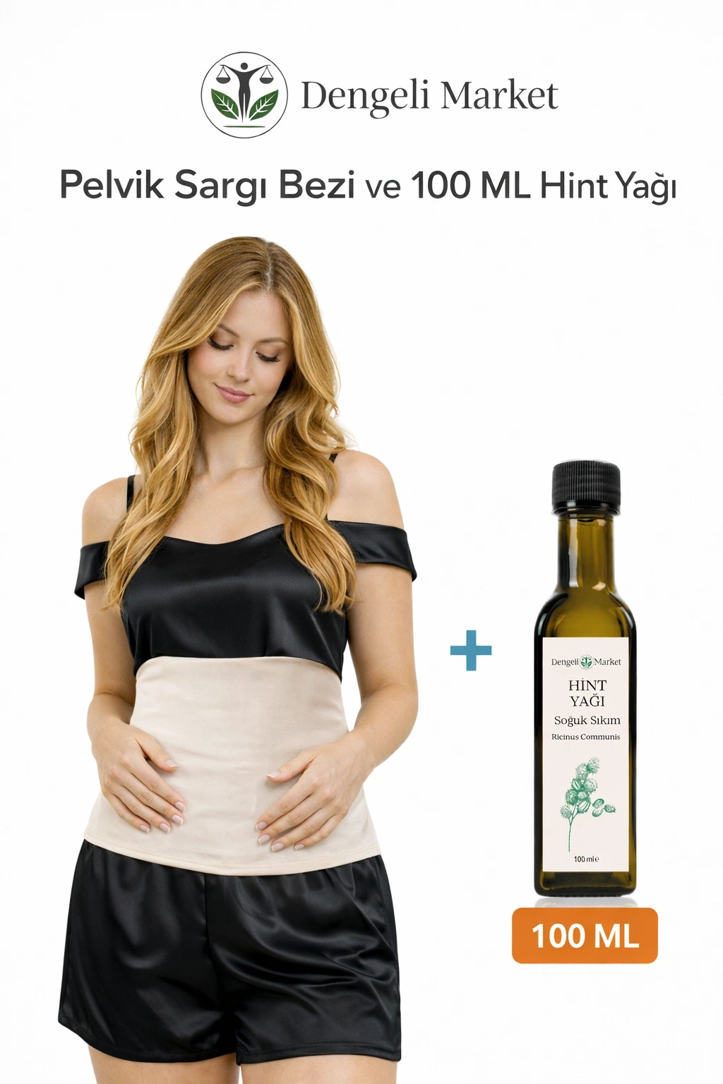 PELVİK Sargı Bezi + 100 ML HİNT YAĞI (HEXANSIZ)