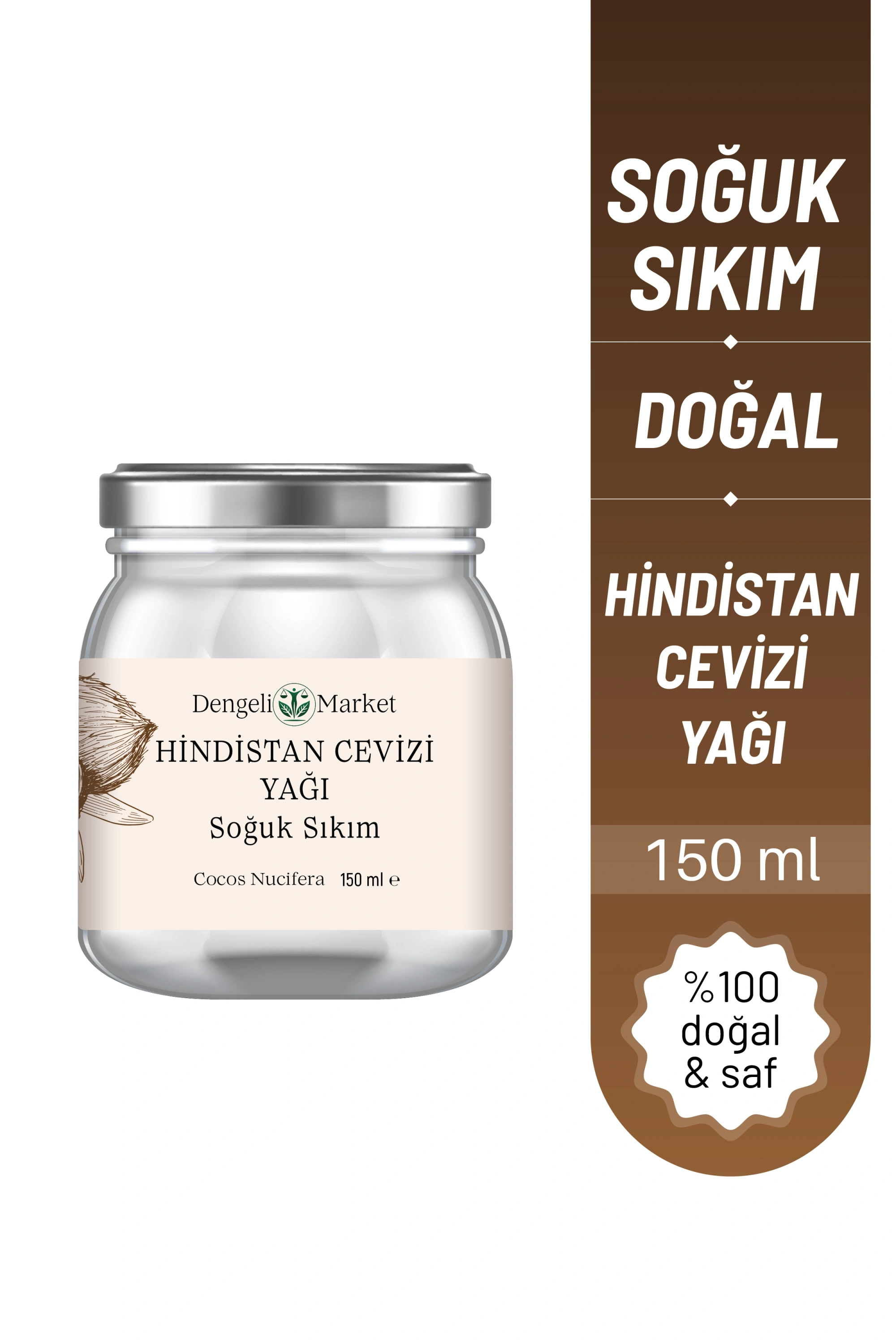 Hindistan Cevizi Yağı / 150 ml. (Organik)