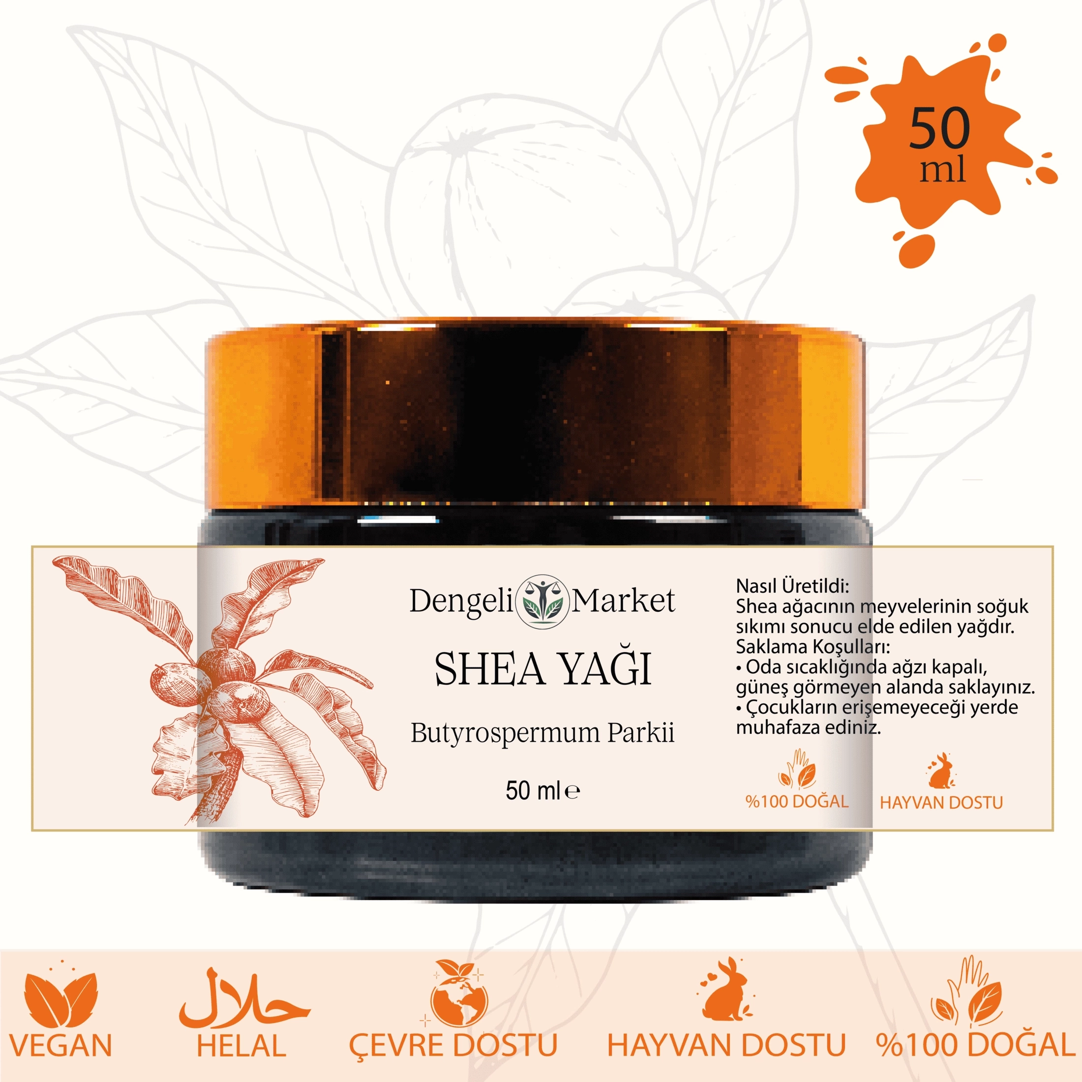 Shea Yağı / 50 ml (Raw)