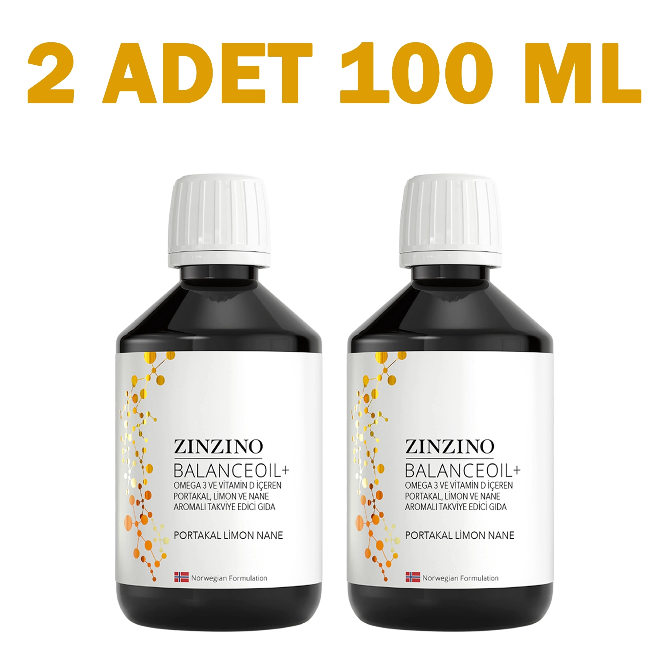 Zinzino Omega 3 - BalanceOil+ 100 ml 2 Adet