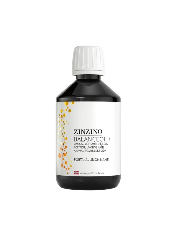 Zinzino Omega 3 - BalanceOil+ 300 ml - Portakal Limon Nane