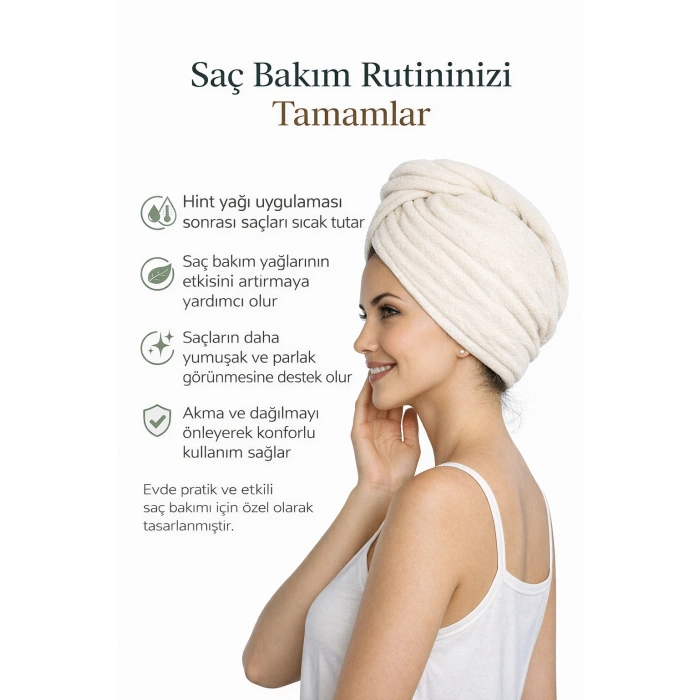 SAÇ İçin Hint Yağı Sargı Bezi