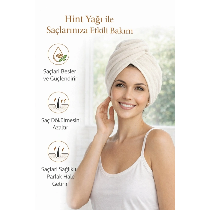 SAÇ İçin Hint Yağı Sargı Bezi