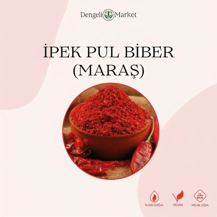 İpek Pul Biber (Maraş) / 50 gr.