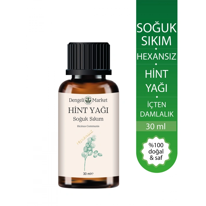 Hint Yağı 30 ml | Hekzansız | Soğuk Sıkım | Pratik Kullanım | Cam Şişe | Doğal Bakım Yağı