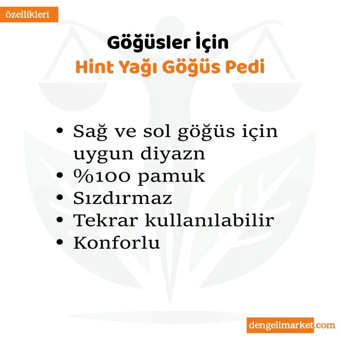 Göğüsler için Hint Yağı GÖĞÜS PEDİ