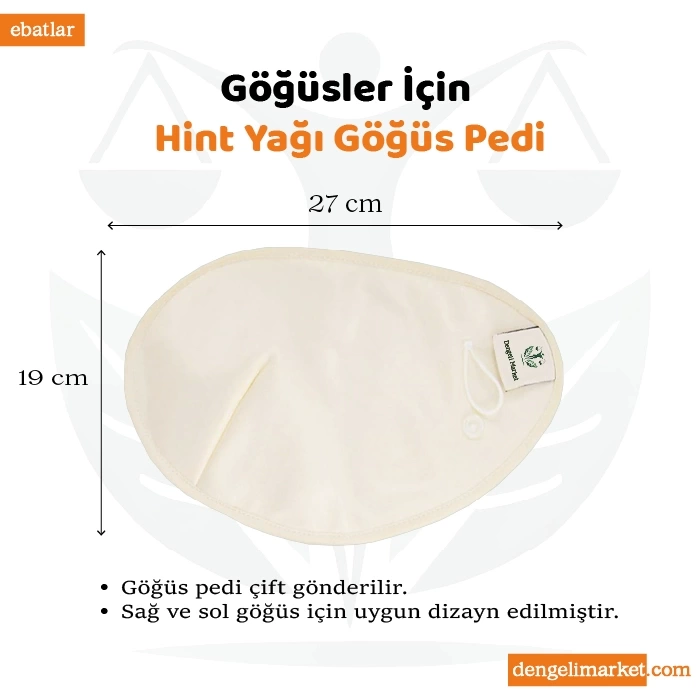 Göğüsler için Hint Yağı GÖĞÜS PEDİ