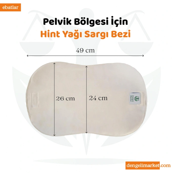 HİNT YAĞI SARGI BEZİ 4LÜ SET: KARACİĞER, PELVİK, TİROİD/GÖZ VE GÖĞÜS SARGI BEZİ, Pamuklu, Ergonomik