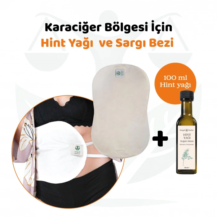 KARACİĞER Sargı Bezi +100 ML HİNT YAĞI (HEXANSIZ)