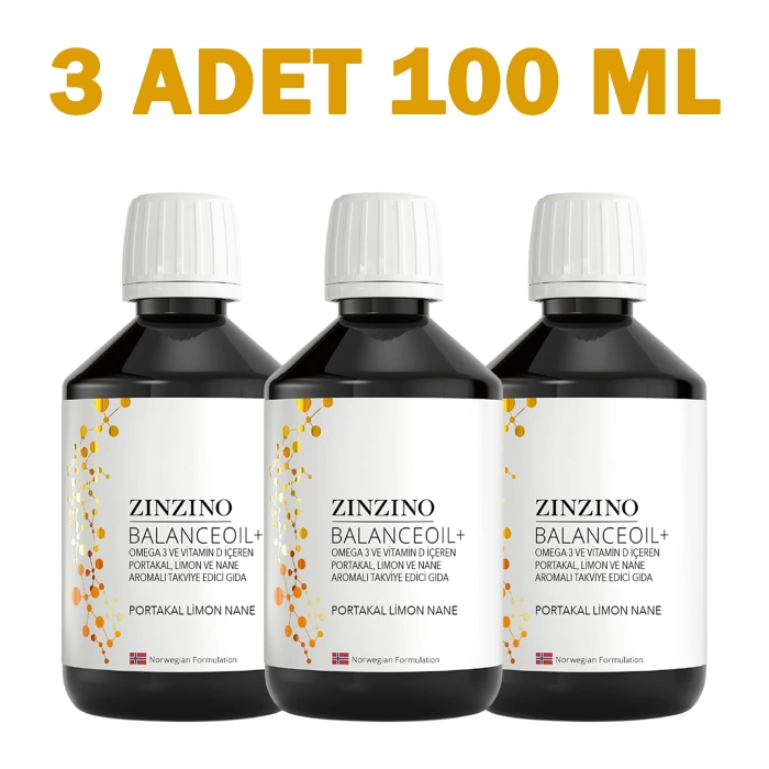 Zinzino Omega 3 - BalanceOil+ 100 ml 3 Adet