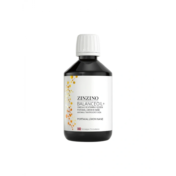 Zinzino Omega 3 - BalanceOil+ 300 ml - Portakal Limon Nane