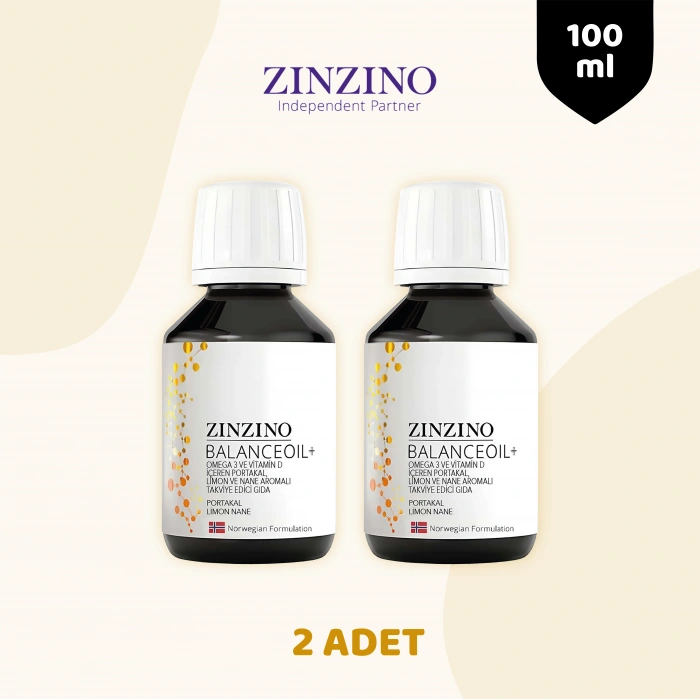 Zinzino Omega 3 - BalanceOil+ 100 ml 2 Adet