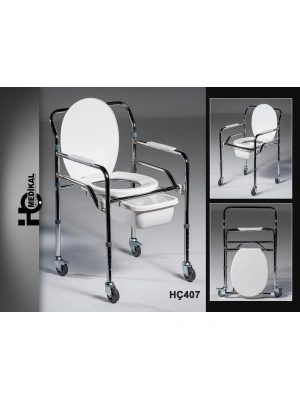 KLOZET KROM LÜX TEKERLEKLİ