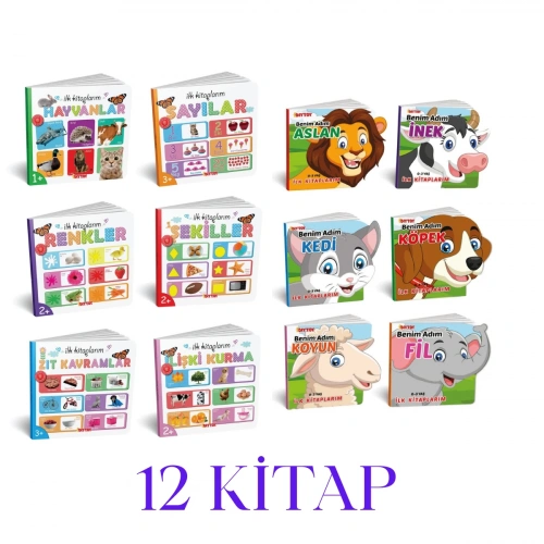 BEBEĞİMİN İLK KİTAPLARI 12 Lİ SET - 2 ADET 6 LI SET