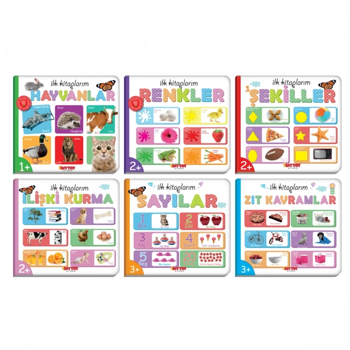 BEBEĞİMİN İLK KİTAPLARI 12 Lİ SET - 2 ADET 6 LI SET