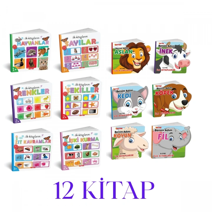 BEBEĞİMİN İLK KİTAPLARI 12 Lİ SET - 2 ADET 6 LI SET