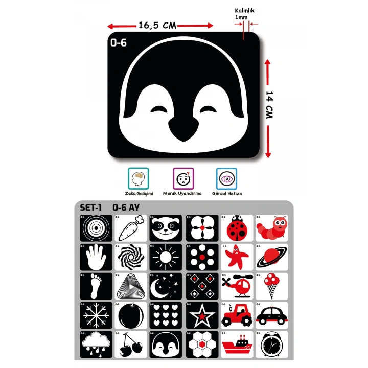 BEBEĞİMİN İLK ZEKA KARTLARI 0-6 AY