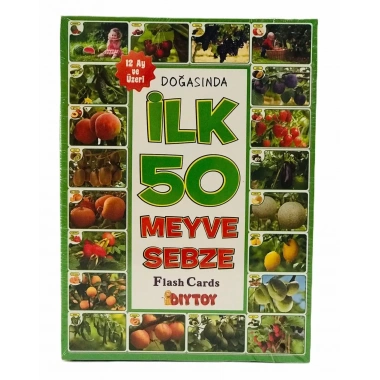 İLK 50 MEYVE VE SEBZE FLASH KARTLAR