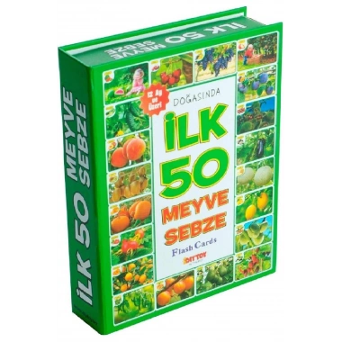 İLK 50 MEYVE VE SEBZE FLASH KARTLAR