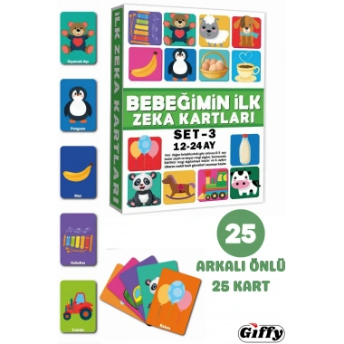 BEBEĞİMİN İLK ZEKA KARTLARI 12 24 AY