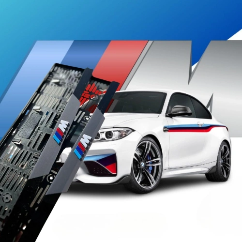 3D Kabartmalı Akrilik Avrupa Plaka Çerçevesi - BMV M Uyumlu Aksesuarı (2x, 520x110mm)